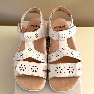 “Emily” White Pediped Sandal